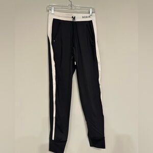 Womens Black and White Jogger Pants